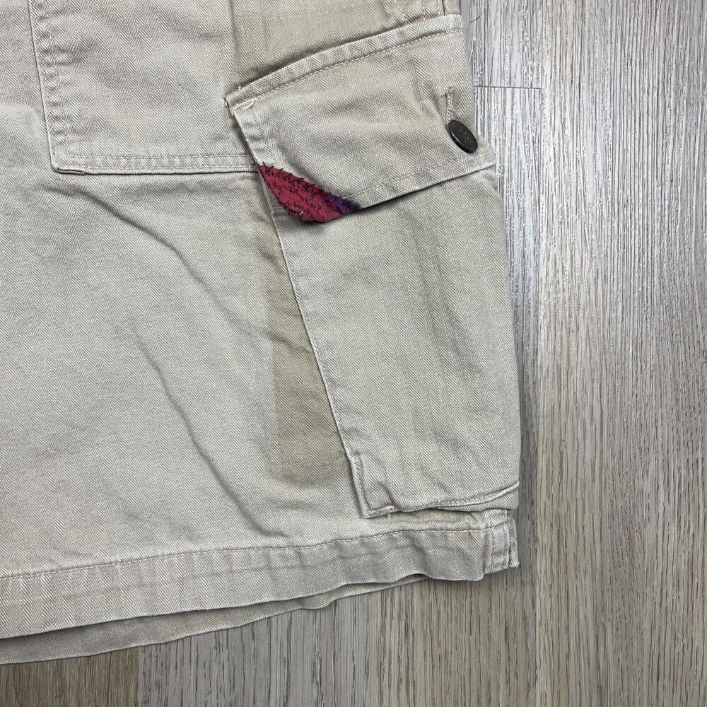 Polo Ralph Lauren Shorts Mens 33 Khaki Drill Cargo Herringbone Utility Workwear - Picture 2 of 14